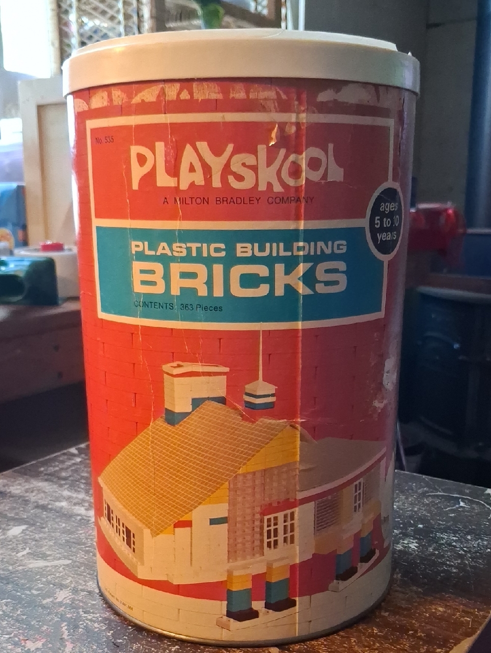 Vintage Playskool Plastic Building Bricks No. 535
